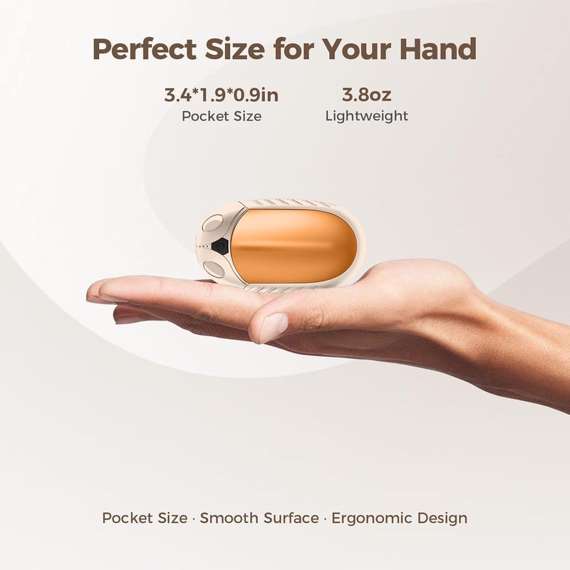 Gutimo Classic Hand Warmers Rechargeable 2 Pack, AI Temperature Control Pocket Size Electric Handwarmers, Quick Charge Portable Hand Warmer Great Gift for Christmas Outdoors, Hunting, Golf, Camping - Image 2